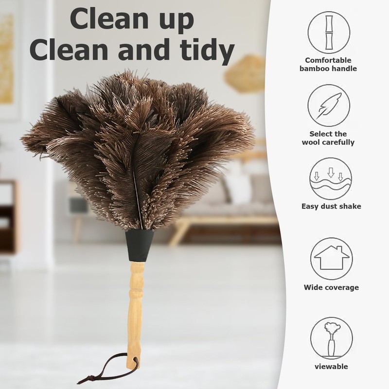 Nizirioo 34 cm Ostrich Duster Ostrich Feather: Duster Ostrich Feathers,