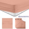 BARBONS Fitted Sheet 140 x 200 cm, 100% Cotton Fitted