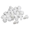 uxcell 20 Pcs Plastic White Rivet Door Panel Clips Fastener