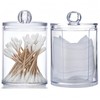 MIGUIWOR 2 Cotton Pad Dispenser, Cotton Bud Container, Cotton Pads