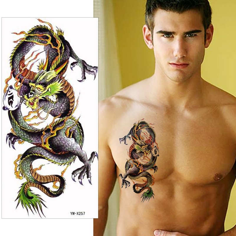 THE FANTASY ymx257 Dragon Tattoo Stickers, Unisex, For Ages 3