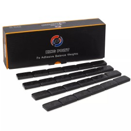 Myers Tire Supply King Point 1oz Black Steel Adhesive Tape Stick-On Wheel Wei...