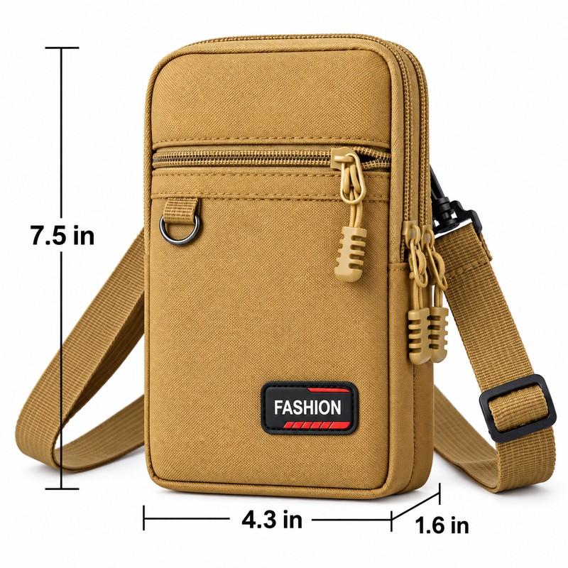 Canvas Phone Waist Bag for Everyday Carry – Compact Crossbody