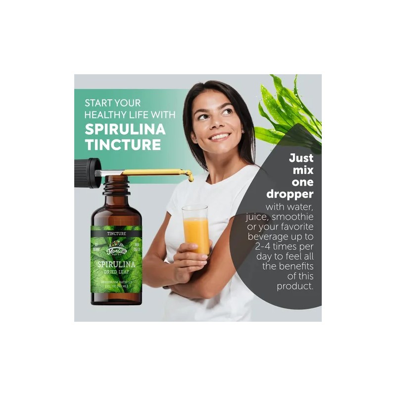Florida Herbs Tinctura Spirulina Orgánica 700mg