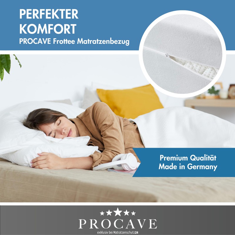 Procave Mattress Cover Terry Cloth Unquilted