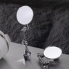 Kingdder 2 Pcs Circular Inspection Mirrors Magnetic Base Welding Mirror