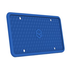 Rightcar Solutions Silicone License Plate Frame | The Original Premium Grade Silicone Car Plate Frame | Rust Proof, Rattle Proof, Weather Proof License Plate Holder (Blue)