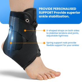 Ankle Brace, Ankle Support For Women Men, Ankle Straps For Ligament Damage, Sprained Ankle, Sports Protect