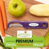 Spring Chef Premium Swivel Vegetable Peeler, Soft Grip Handle and