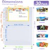 30 Pack 120 Pockets 4x6 Recipe Card Sleeves,3 Ring Binder