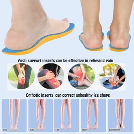 Pronation Insoles,Arch Support Inserts,Correcting Insoles for O/X Legs,Bow Legs,Flat Feet,Heel Pain,for Men and Women (Color : Pronation, Size : 39-40)
