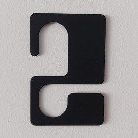 Números para Casas, Departamentos, Oficinas, Bodegas y Locales de Malls - De Acero Inoxidable en Negro Mate - House Numbers (Número 2)