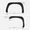 PIT66 4 Pcs Rugged Fender Flares Compatible with 2002-2008 Dodge