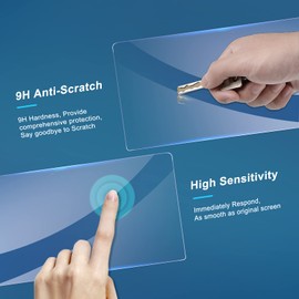 GAFAT [2 Stück] Citroe-n C5 Aircross 2019-2023 2024 12,3" Virtual Cockpit Schutzfolie, C5 Aircross Nano Displayschutzfolie für Instrumententafel, Stoßfest, 6H Anti-Kratzen