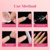 LIONVISON Short Almond Nail Tips Half Cover, 600PCS Extra Short