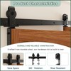 Enconker 48" Bi-Folding Sliding Barn Door Hardware Kit for 2