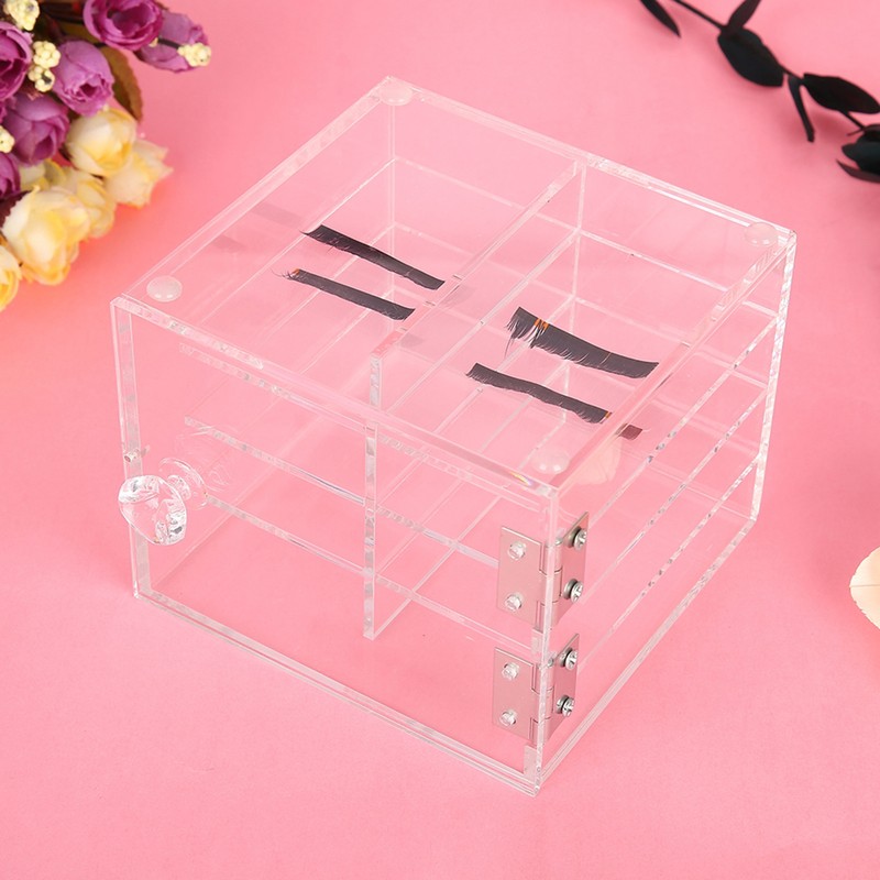 8 Layers False Eyelash Extension Carrying Box Acrylic Storage Box