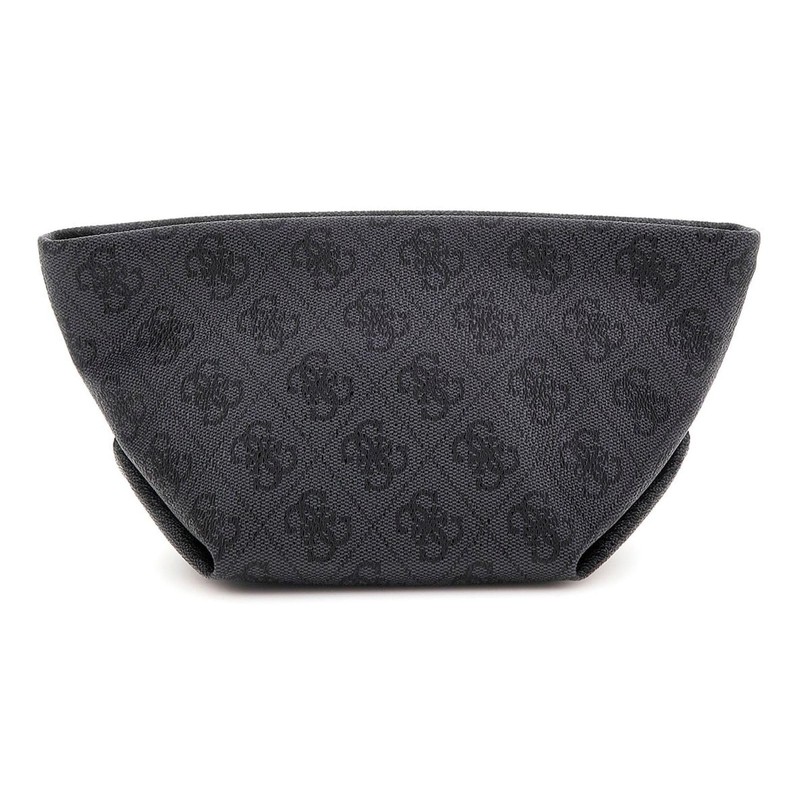 GUESS Helina Top Zip Cosmetic Coal Logo, Coal logo