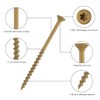 WELLOCKS Deck Screws 5", Wood Screws #10×5", Tan 205 PCS,