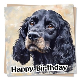 Beautiful Cocker Spaniel Happy Birthday Card For a Loved One - Dog Lover, Dogs, Animals - For a Special Someone, Family, Relative, Bestie, Friend, Women, Woman, Men, Man