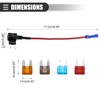 Motoforti Universal Add a Circuit 12V Mini Fuse Tap Holder