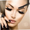 PACKOVE 3PCS Portable Eyebrow Shaper Set Stainless Steel Eyebrow Razors