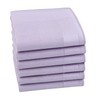 HOULIFE Men's Cotton Handkerchiefs, Solid Color 100% 60S Soft Cotton