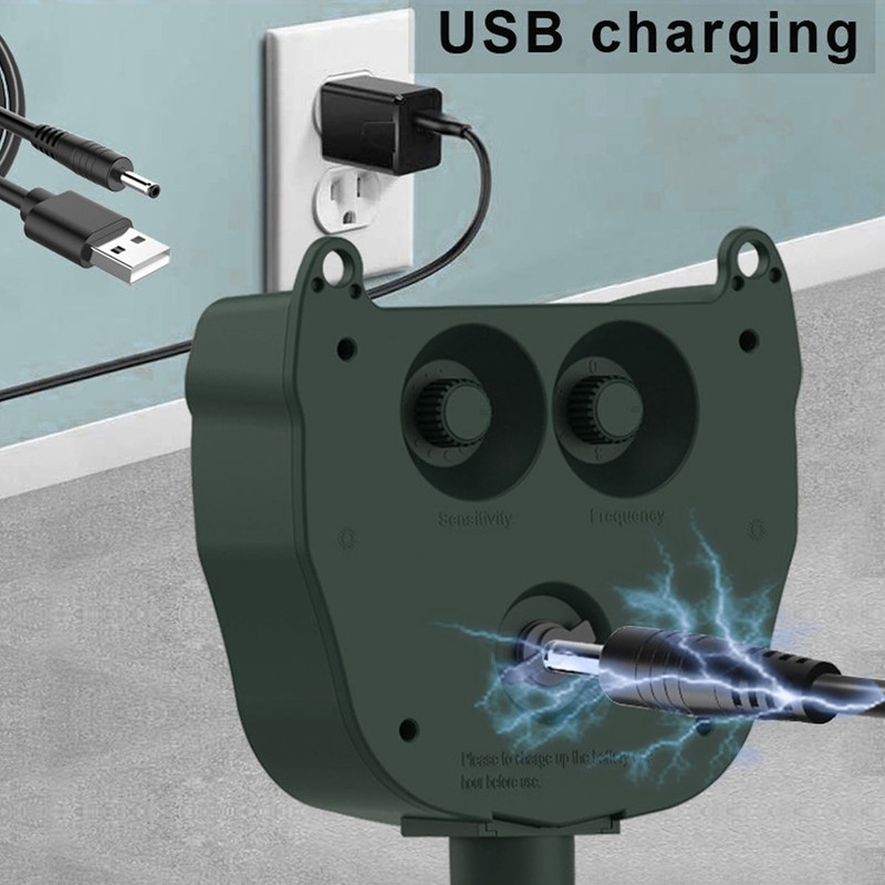DC5V Ultrasound Animal Repeller Solar Animal Repeller Ultrasound Cat Deterrent
