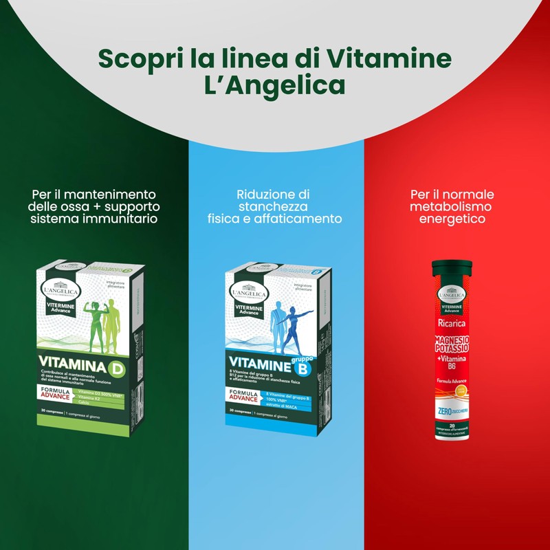 L'Angelica Vitamine e Sali Minerali, Magnesio e Potassio + Vitamina