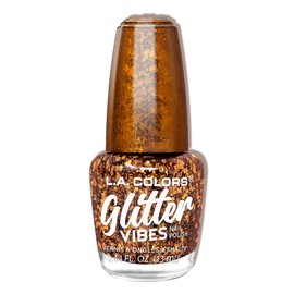 L.A. COLORS Glitter Vibes Nail Polish, Finesse CNL361