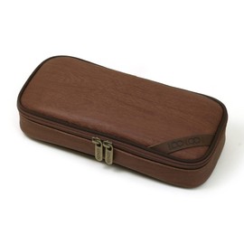 LOONLOON 664 Wood Pencil Case, Braun, Pencil case, stylish, simple