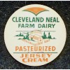 CLEVELAND NEAL FARM DAIRY - PASTEURIZED JERSEY CREAM  - MILK BOTTLE CAP - 42mm
