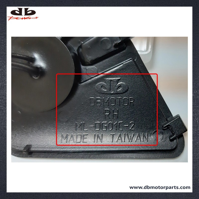 DBMOTOR 2010-2018 Dodge Ram Tow Mirror LED Puddle Lamp -