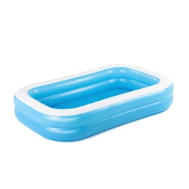Bestway 54006 Family Rectangular Inflatable Pool, 262 x 175 x 51 cm, Blue/White