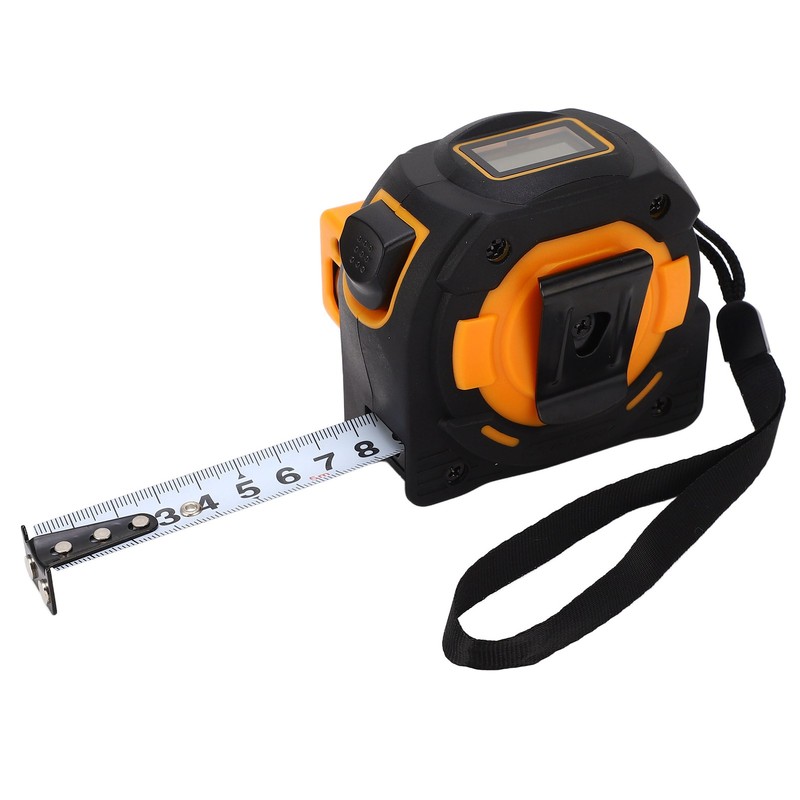 Laser Tape Measure High Accuracy ABS Housing Manganese Steel Digital