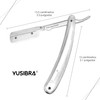 Yusibra Porta Navaja de Barbero, Acero Inoxidable, Afeitar,Calidad Profesional Acero