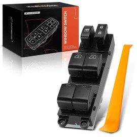 A-Premium Master Power Window Switch Compatible with Nissan TITAN 2015 Crew Cab Pickup, Armada 2008-2015/2017-2022 Sport Utility, Front Left Driver Side, Replace# 25401ZQ00A