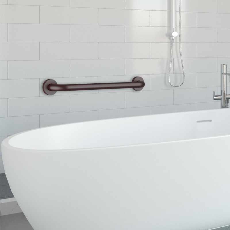 16 Inch Grab Bars for Wall Oil Brown, Safety Shower