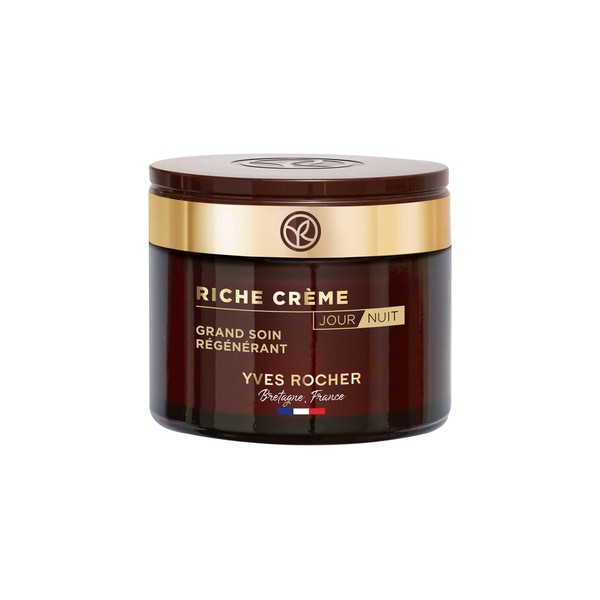 Yves Rocher - Face Moisturizer for Women - Anti Aging Face Cream for Women - Day & Night Cream Skin Care - Anti Wrinkle Cream - Face Lotion for & Mature Dry Skin - Riche Crème (Grand Soin, 75 ml)