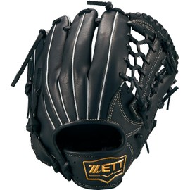 ZETT BRGB35430 Soft Baseball Glove Soft Steer All-round Left Throw Black (1900) Size: 5