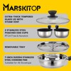 MARSKITOP Egg Poacher Pan Nonstick 2 Eggs, Poached Egg Cooker