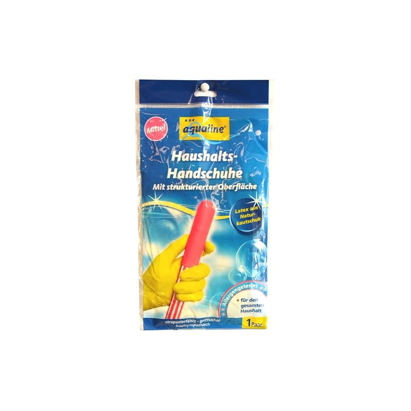 Aqualine 9006 1 Latex Quality 09003 Household Gloves – Medium
