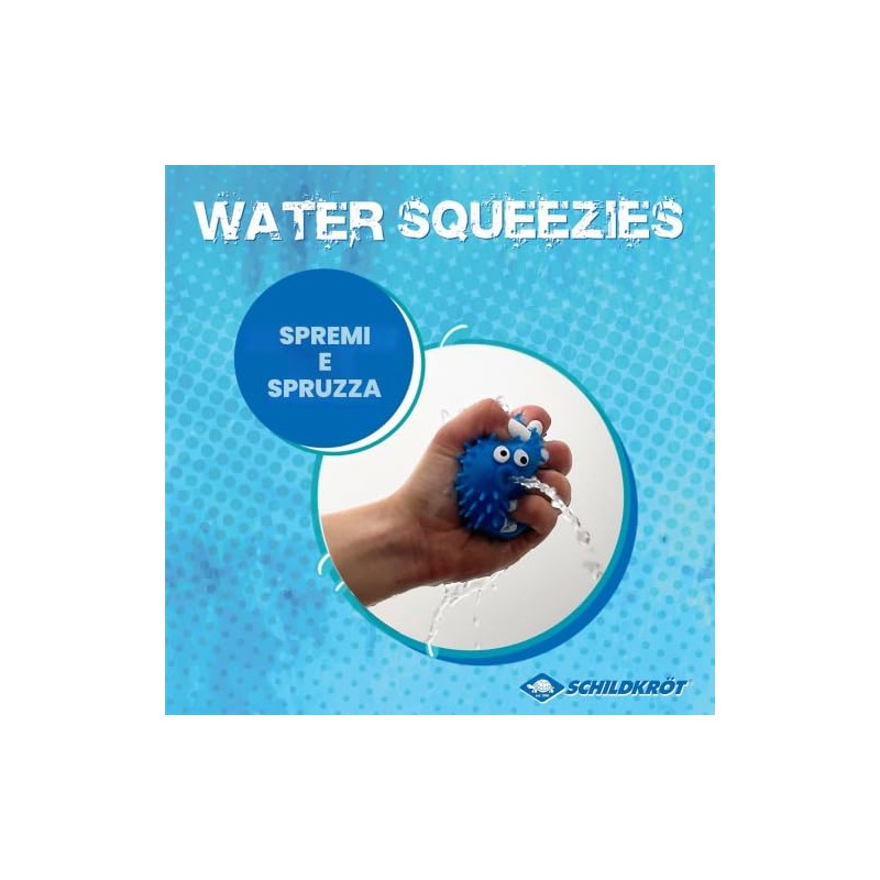 Schildkröt Water Squeezies, Set da 3, Effetto Bomba d'Acqua, per