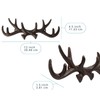 Comfify Vintage Cast Iron Deer Antlers Wall Mounted Hooks |