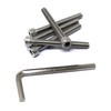 iexcell 5 Pcs M8 x 75mm Thread Pitch 1.25 mm