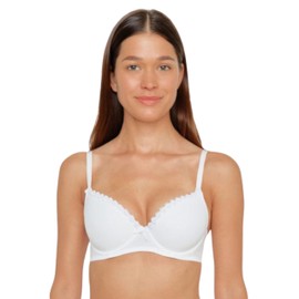 Susa Women's Wiesn-Zauber BH 8025 Mit Push-Up-Schalen Dirndl Bra, White - Weiß (weiß 003), 36C (Manufacturer Size: 80C)