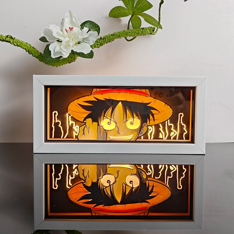 ping 3D Animal Paper Light Box Cut UV Printing Demon