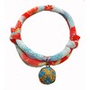 Collar: Cat Collar, Cat Bell Charm (4 Leaf Green, Hydrangea,