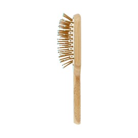 TB TOOLS FOR BEAUTY T4B ILU BambooM Ecological and Environmentally Friendly Detangling Brush Made of Bamboo (Ocean Breeze - Mini Rectangular)