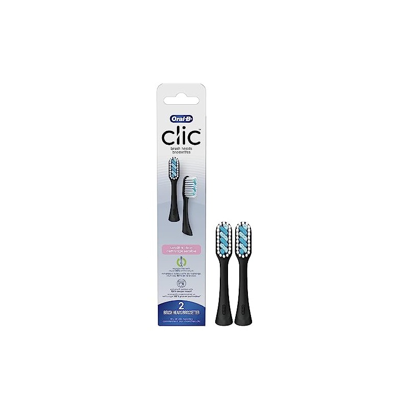 Oral-B- Cabezales de repuesto para cepillo de dientes Clic Sensitive
